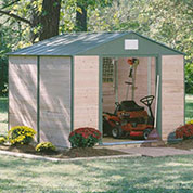 abri jardin bois et acier -11-4 m2 - chalet-jardin